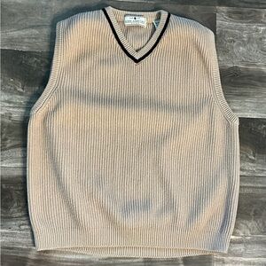 Tan John Ashford Large Sweater Vest